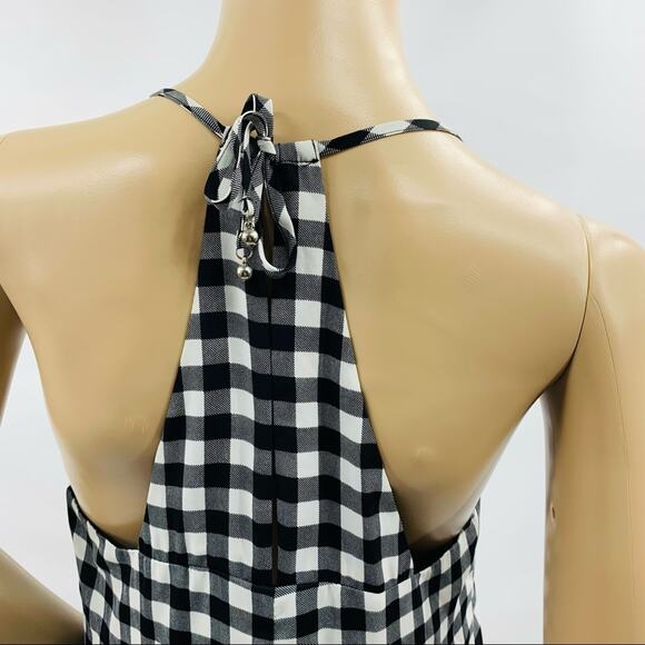 Princess Vera Wang Black White Floral Plaid Dress - Picture 9 of 12